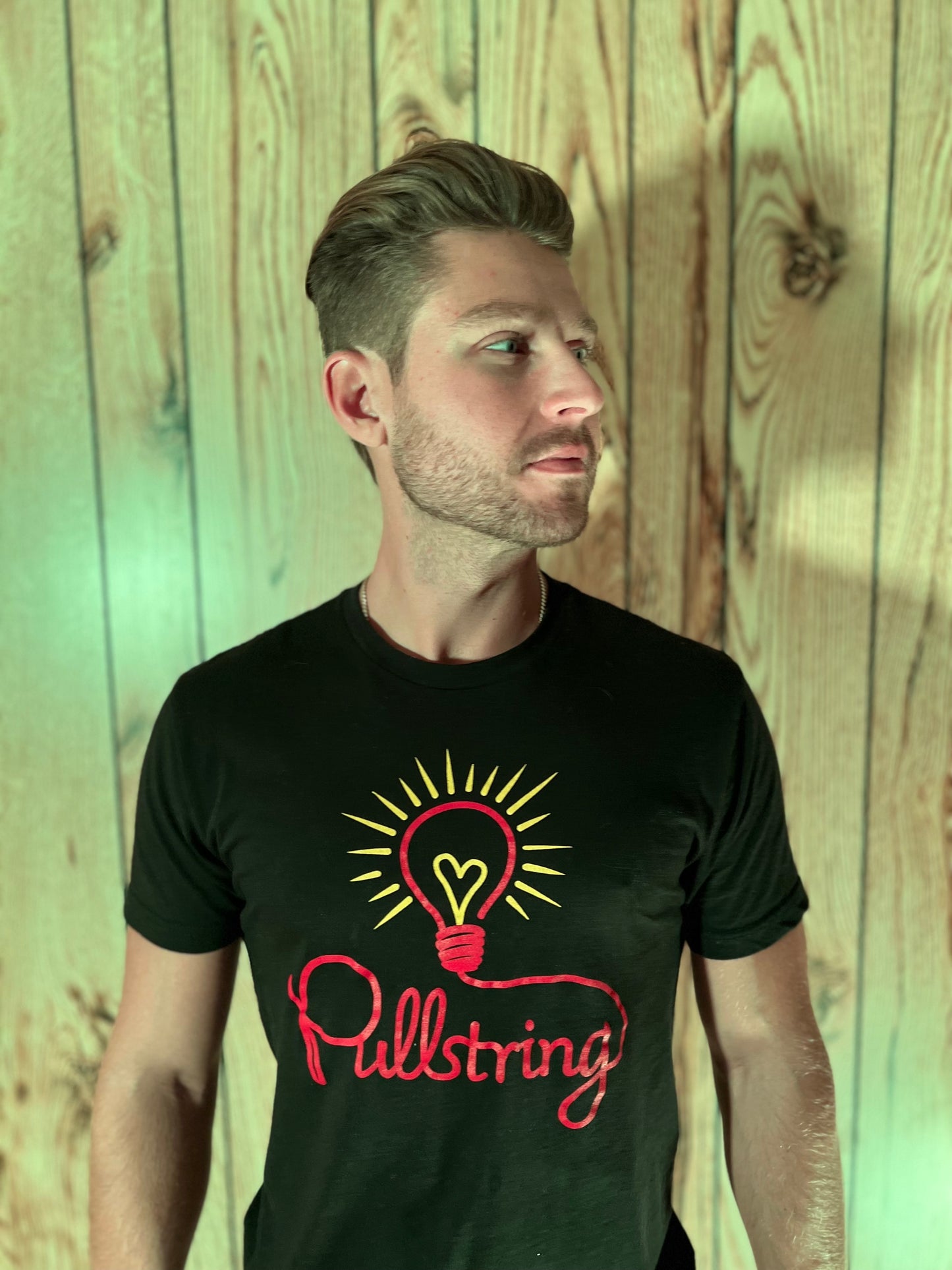 Pullstring Vintage Logo Black T-Shirt (Unisex)